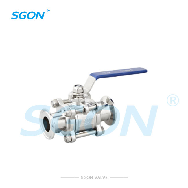 Three-piece quick-install ball valve